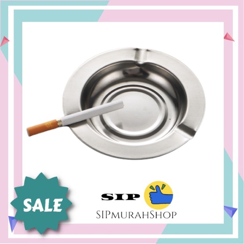 Mangkok Asbak Rokok Stainless Steel Bulat Murah Ashtray Kaleng Bagus / ASBAK ROKOK STAINLESS BENTUK BULAT / Asbak Rokok Stainless Asbak Rokok Bulat Tempat Puntung Rokok