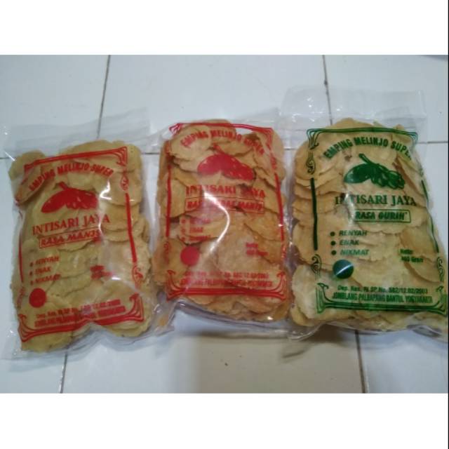 

Emping melinjo/belinjo/mlinjo mentah super manis pedas gurih ori