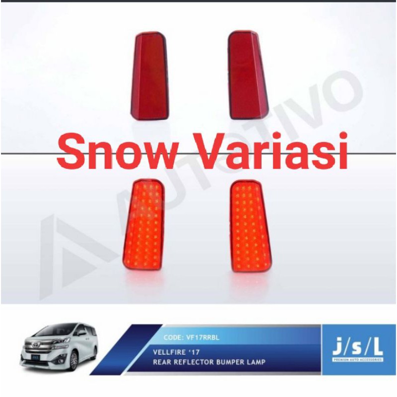 Toyota Vellfire LED mata kucing rear reflector bumper lamp JSL