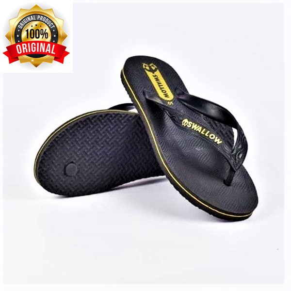 Sendal / Sandal Jepit Swallow Black Pearl M02 Ukuran 39 – 42 Murah