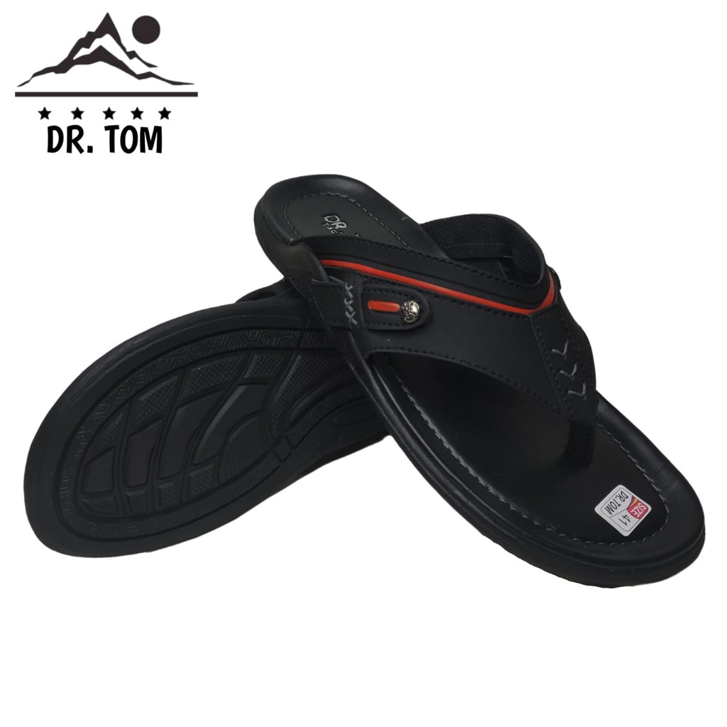 DR. TOm Sandal Pria Kasual Kulit Import Terlaris kode dr 02