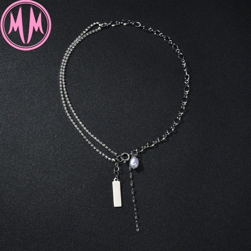 MORYMOSHI N1096 Kalung Choker Wanita Titanium Stainless Anti Karat Anti Luntur Fashion Korea