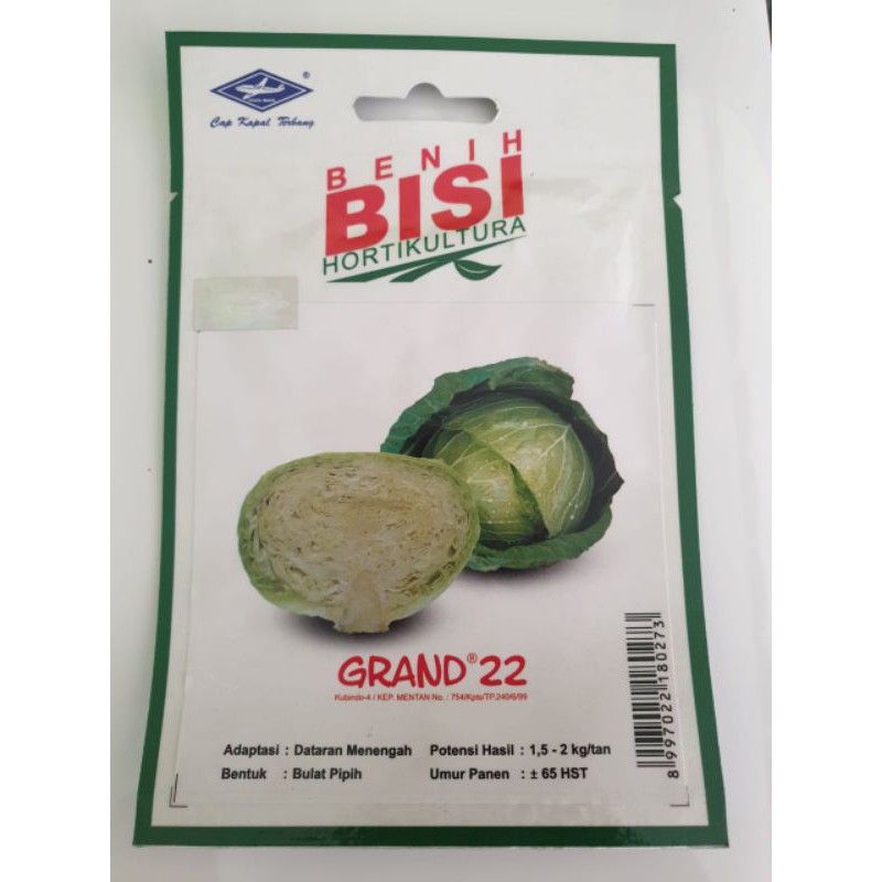 benih kubis bisi grand 22