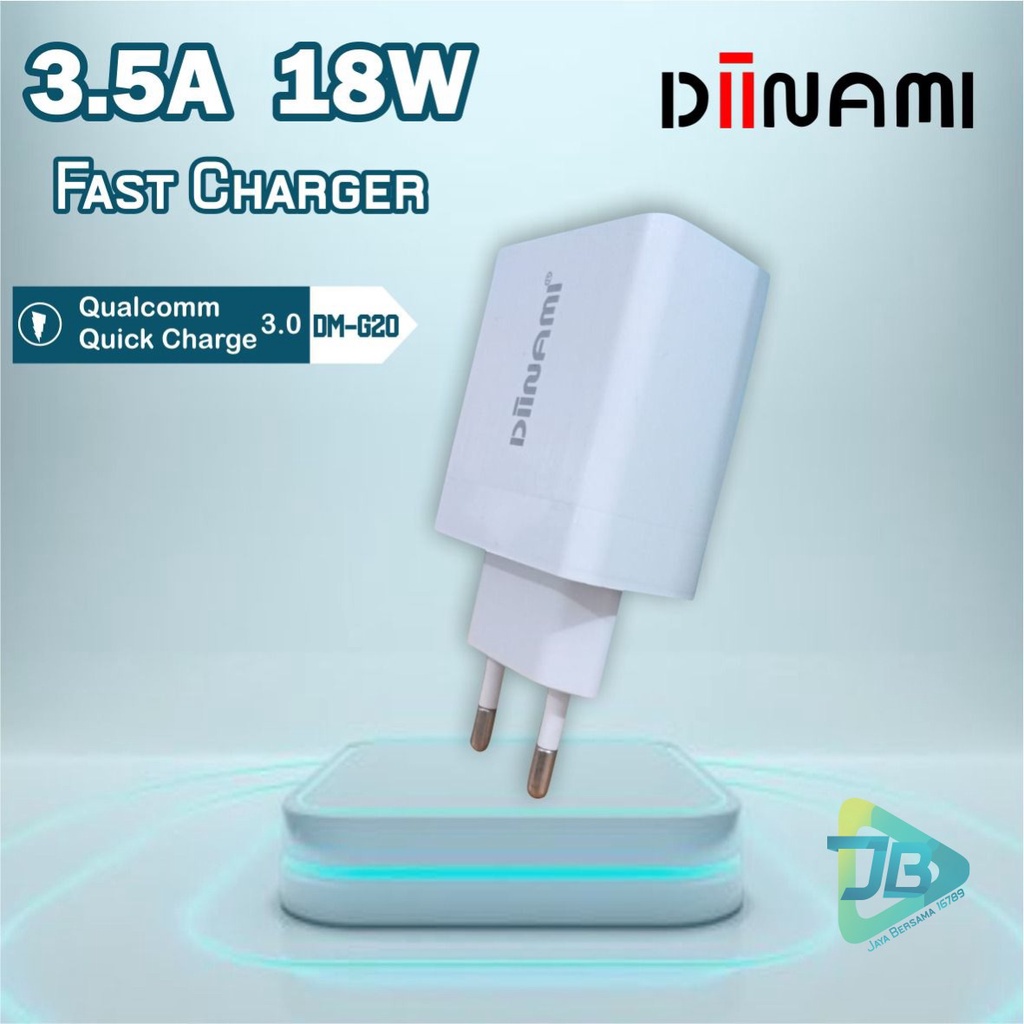 G20 DIINAMI 3A 18W Qualcomm QC3.0 Fast Charger Quick Charger Adaptor Ori GARANSI 1BULAN JB5277