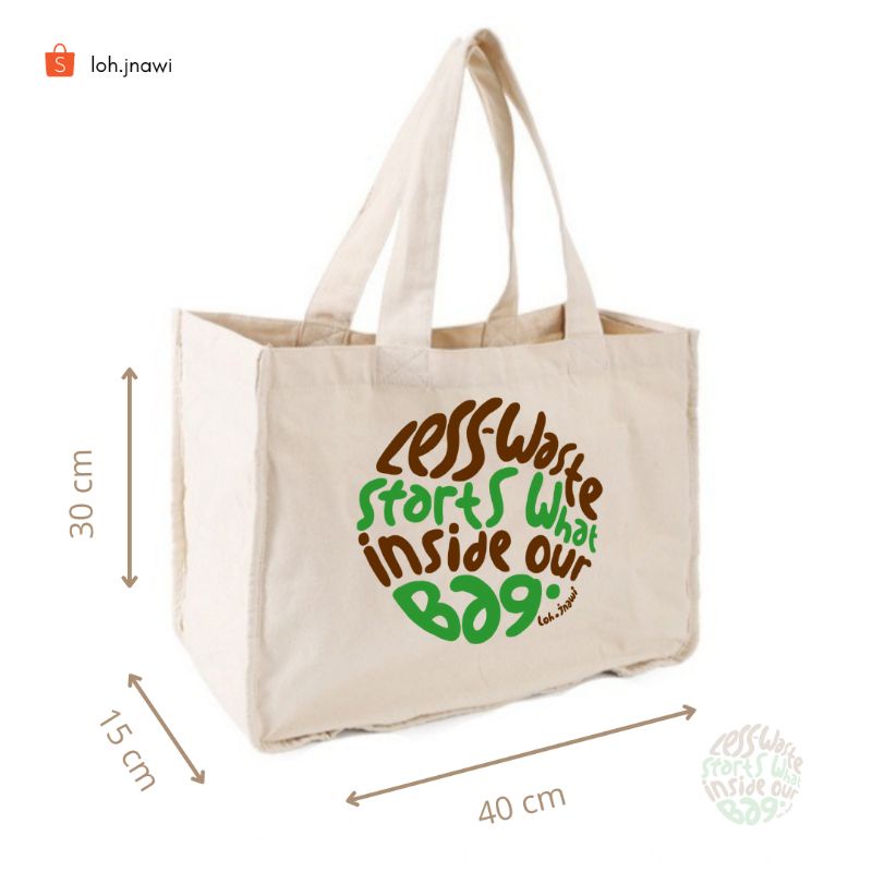 Tote Bag Multi Purpose Shopping Bag Multi Pocket Tote Bag Serbaguna Banyak Sekat