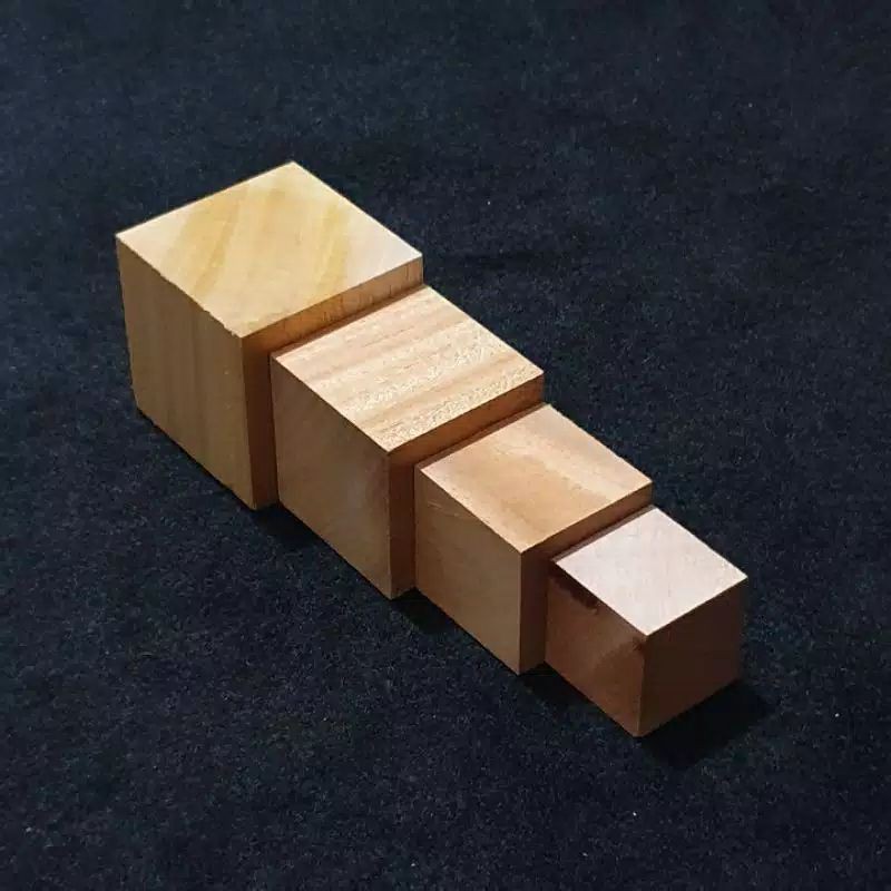 balok kayu jati 7cm x 7cm x 7cm / kubus kayu jati asli / balok jati