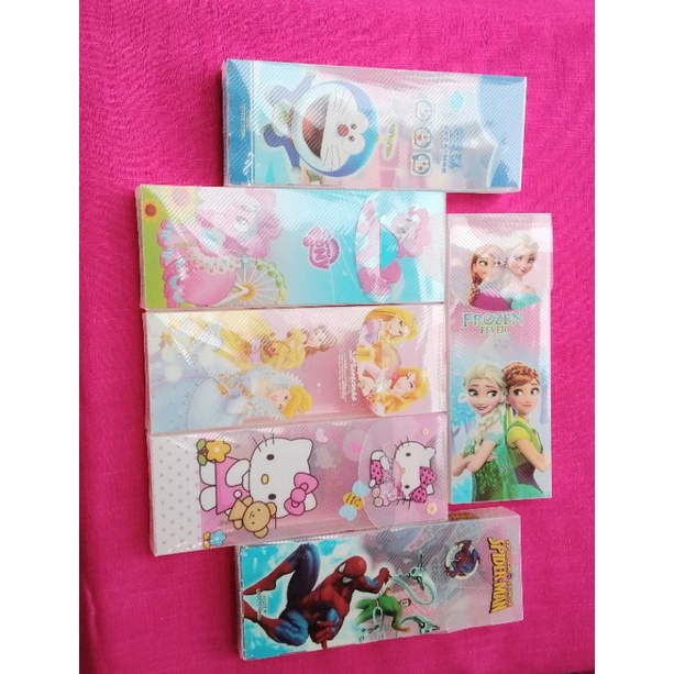 

N_S_Y Tempat Pensil Mika Karakter 1 pak isi 12 variant komplit ya karakter cewek cowok yang di sukai anak anak
