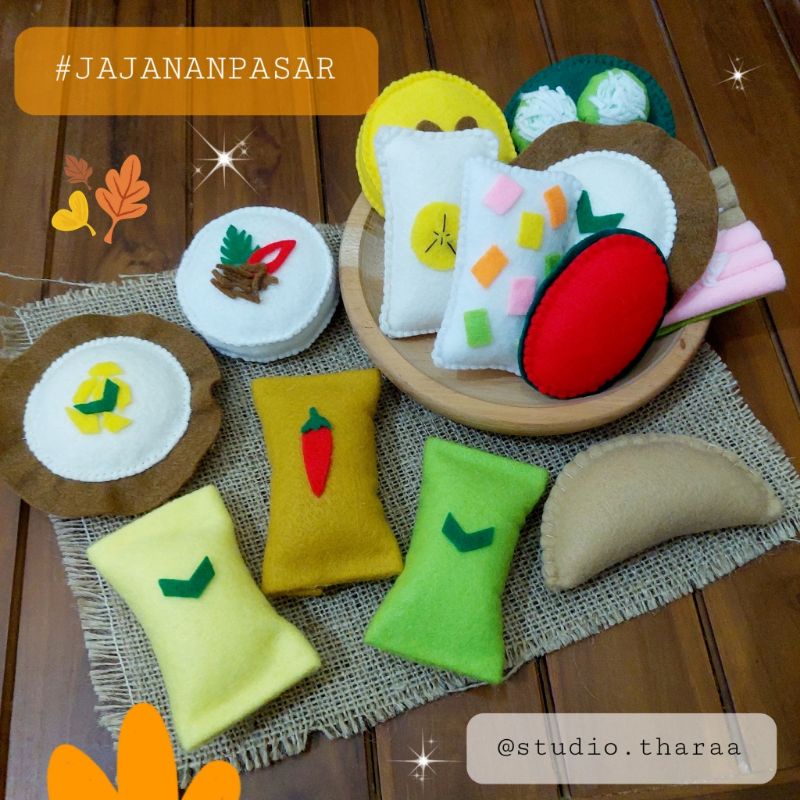 Jajan Pasar Flanel | Mainan Felt