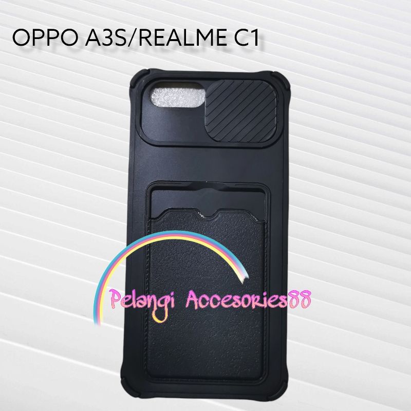 CASE OPPO A3S CASE SOFTCASE SLEDING WARNA WARNI