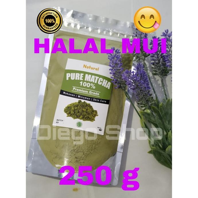 

[COD] 100% Pure Matcha Powder Halal MUI Bubuk Matcha Asli, Kemasan 250 g [COD]