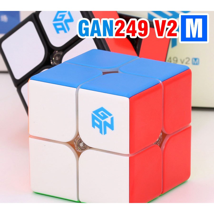 Rubik 2x2 Speedcube GAN 249 V2 M - Magnetic Stickerless