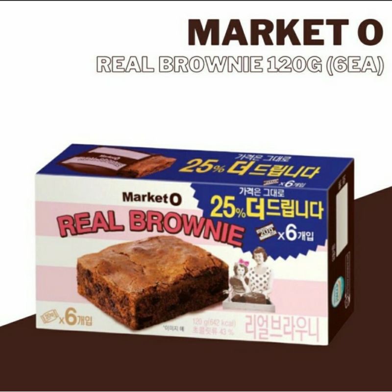 Market O Real Brownie Original 120gr