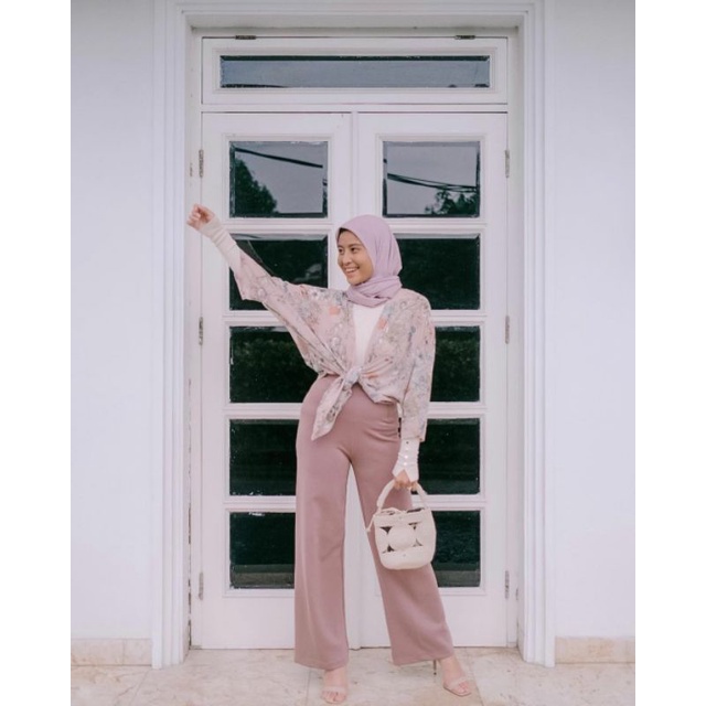 RUBI & MYMA CULLOTE Trend fashion terbaru ootd hijab kulot tulang celana dasar bahan scuba hijabers 