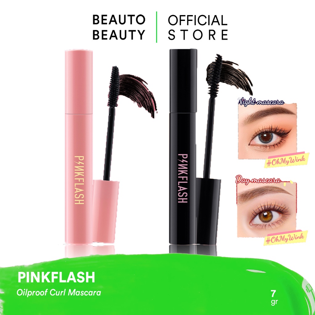 PINKFLASH Oilproof Curl Mascara / China Lasting Matte Lipcream Glossy Lipgloss Silky Velvet Lip Crea