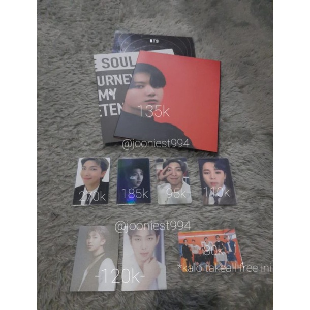 [Ready] PC Photocard Namjoon RM Jimin Official, memories 2020, holo mcb