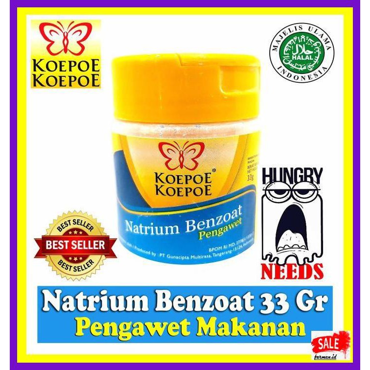 

DERPOWBAKING- NATRIUM BENZOAT 33 GR KOEPOE KOEPOE - PENGAWET MAKANAN -ASLIII.