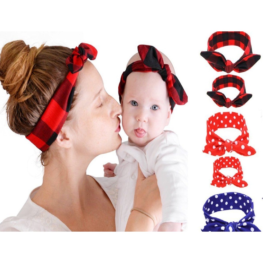 2 pcs Headband Hair Band Accessories/Bando ibu dan anak