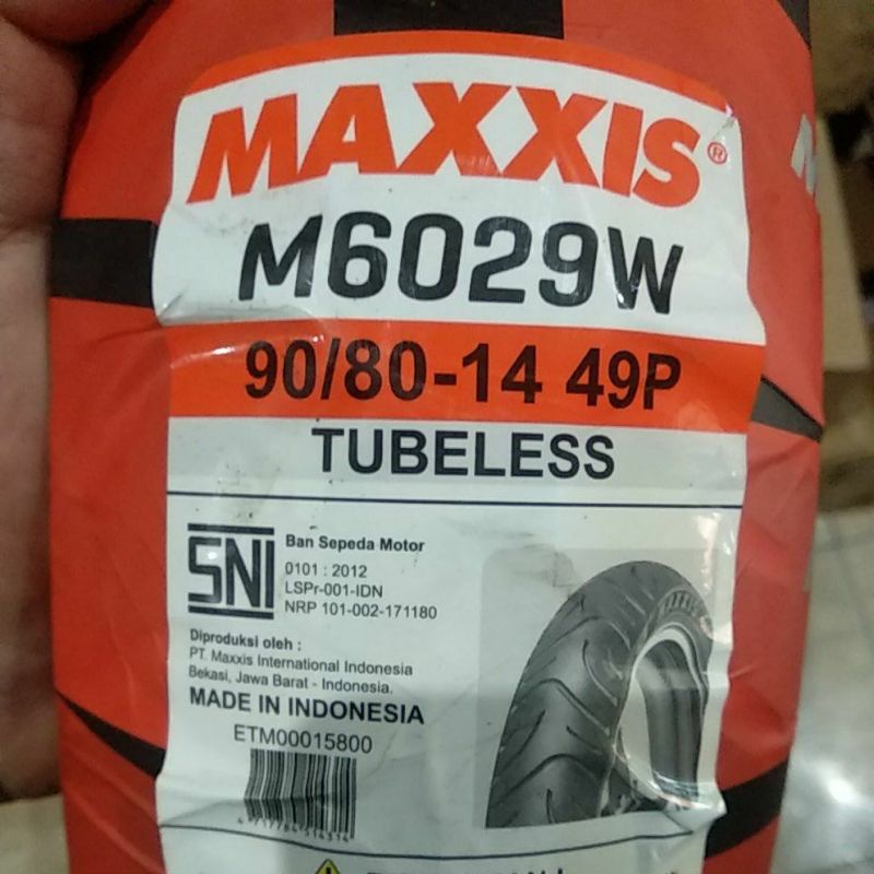 Ban Motor Metic Maxxis 90/80-14 Tubeless