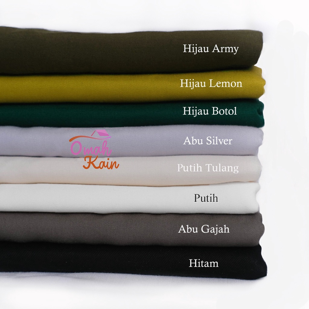 KAIN RAYON TWILL VISCOSE (100% rayon, jatuh, adem, tebal, lembut dan tidak berbulu) #omah kain