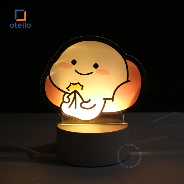 Acrylic Night Lamp Pentol | Lampu Tidur LED Hias Akrilik Lucu Karakter