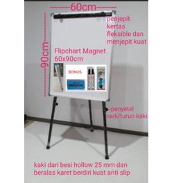 

Flipchart ZETTAKI/Papan Tulis/whiteboard magnet/Ukuran 60x90cm