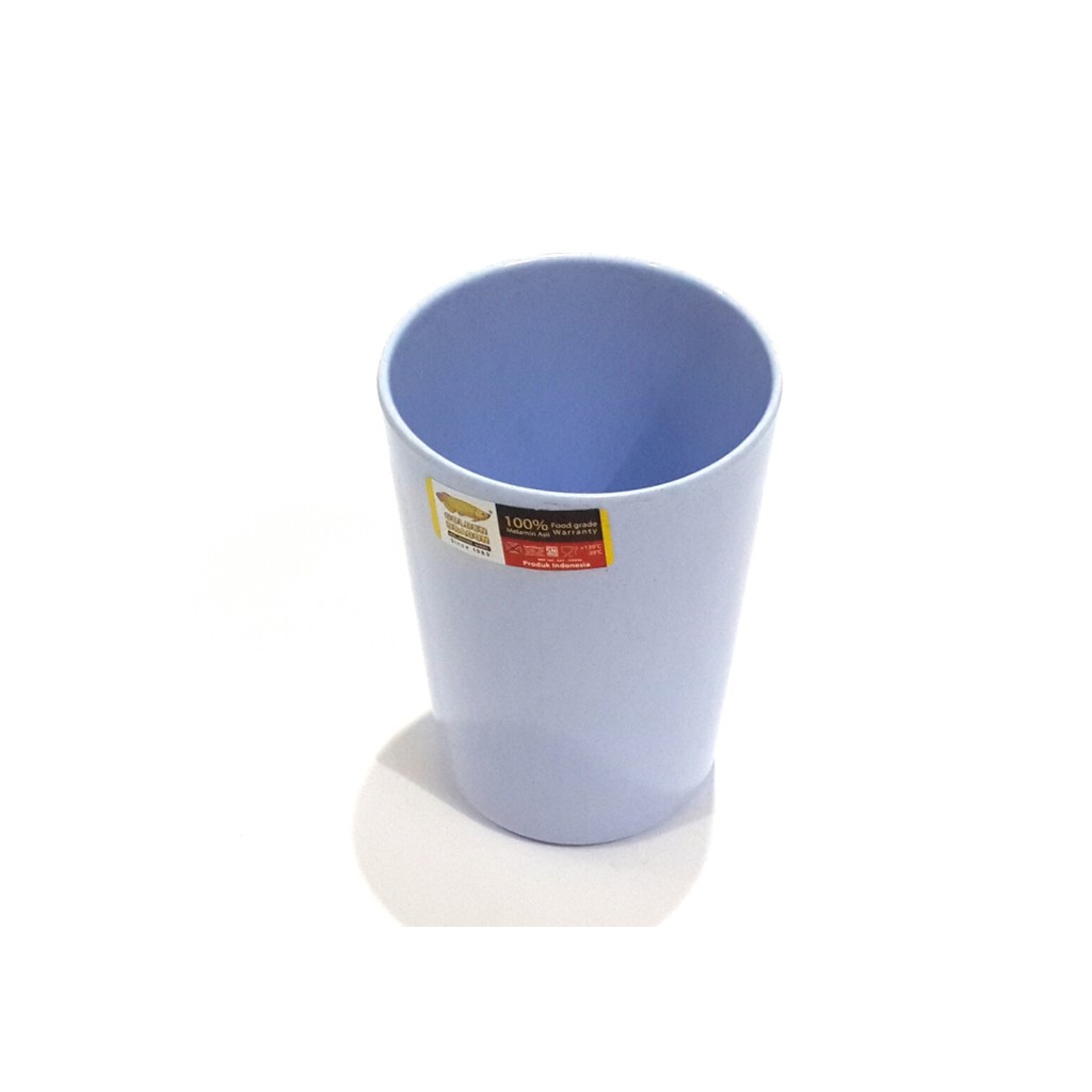 B0401 Gelas Melamin 340 ml Golden Dragon Biru Muda Stone