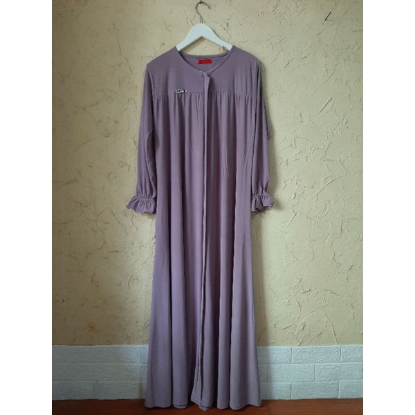 GAMIS JERSEY PREMIUM model AMORI DRESS ABAYA | RFILLY-Mauve