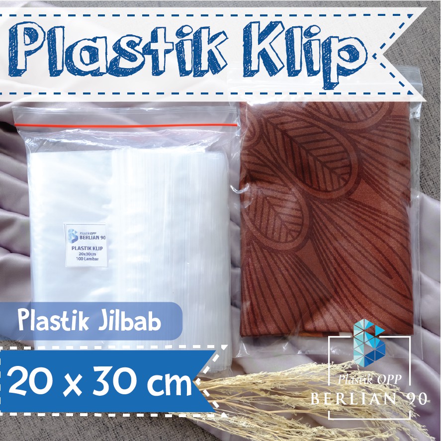 Jual Plastik Klip Ziplock 20 X 30 Cm Isi 100 Pcs Plastik Bening