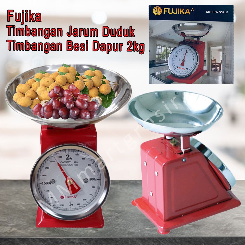 Fujika / Timbangan Jarum Duduk / Timbangan Besi Dapur / 2 KG