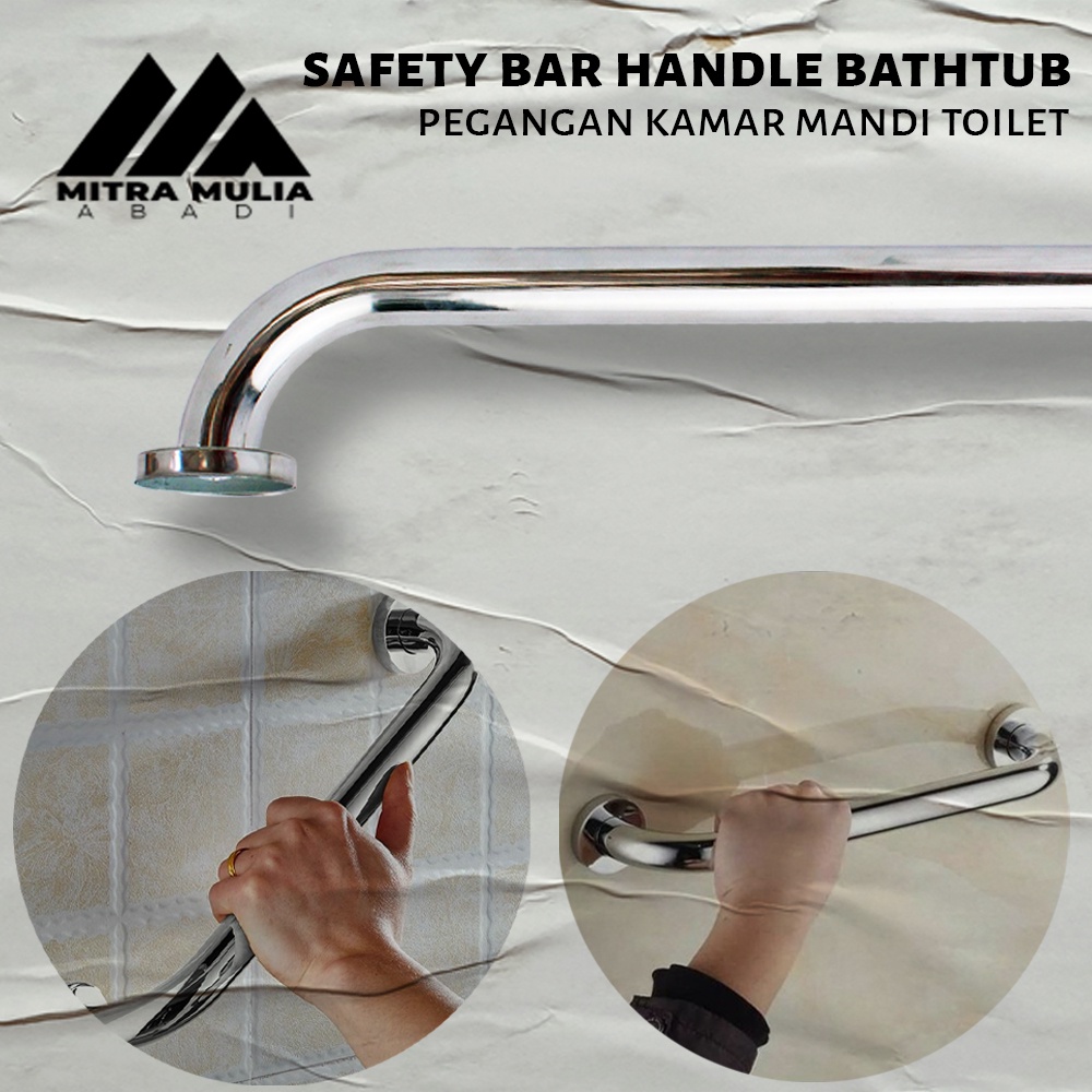 Handle Pegangan Bathup SUS 304 |Pegangan Bathub Kamar Mandi Stainless - 40 CM