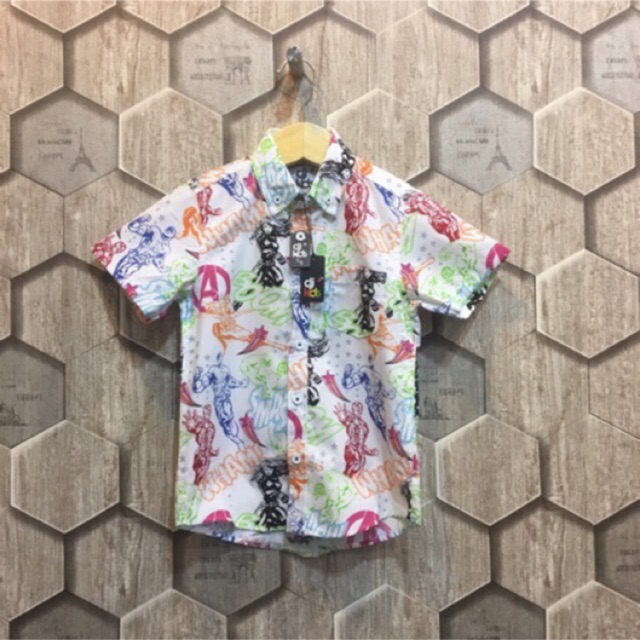 Kemeja Anak Lengan Pendek Dj Kids Size 7/8 0104