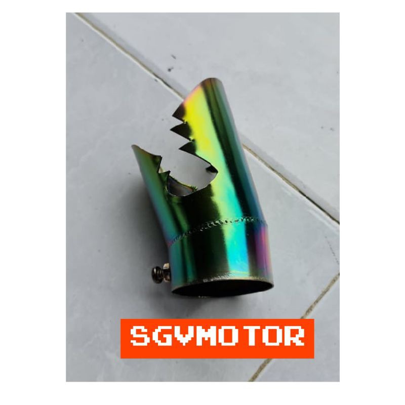 corong knalpot mio j two tone gigi hiu