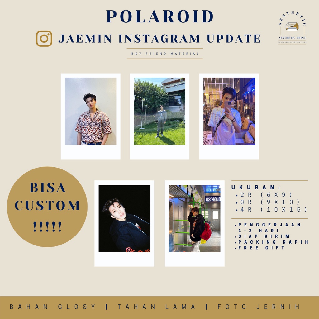 [READY] CETAK POLAROID | POLAROID KPOP | POLAROID NCT DREAM | POLAROID NCT | POLAROID JAEMIN | POLAR