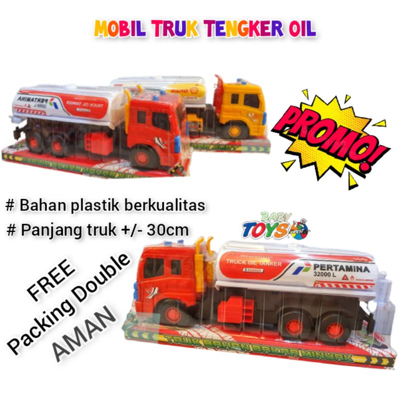 Mainan Mobil Truck Pertamina Truk Tangki Minyak Ukuran BESAR