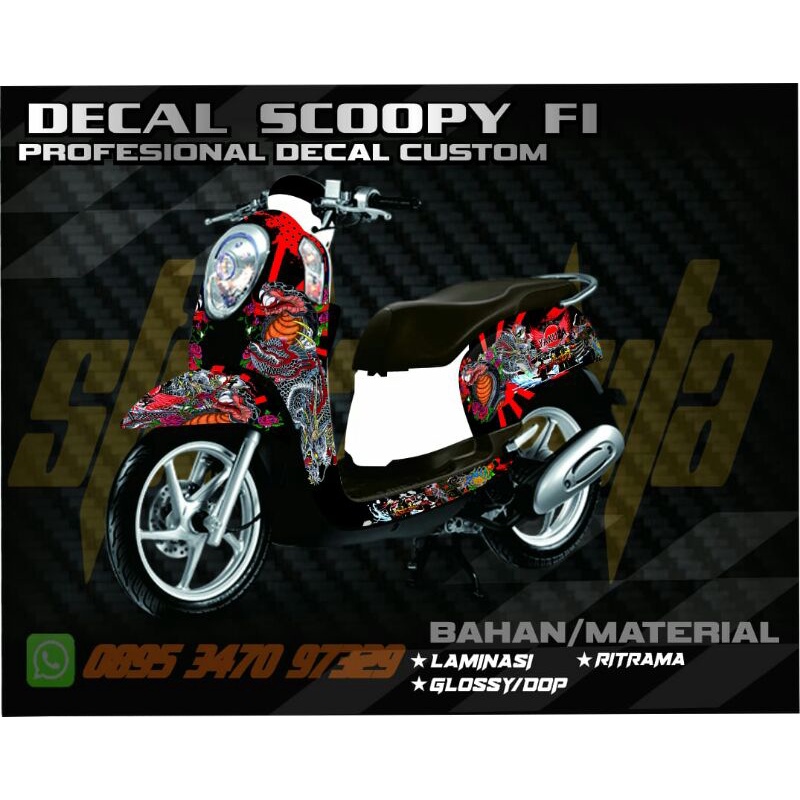 DECAL SCOOPY FI FULL WRAP DECAL SCOOPY FI