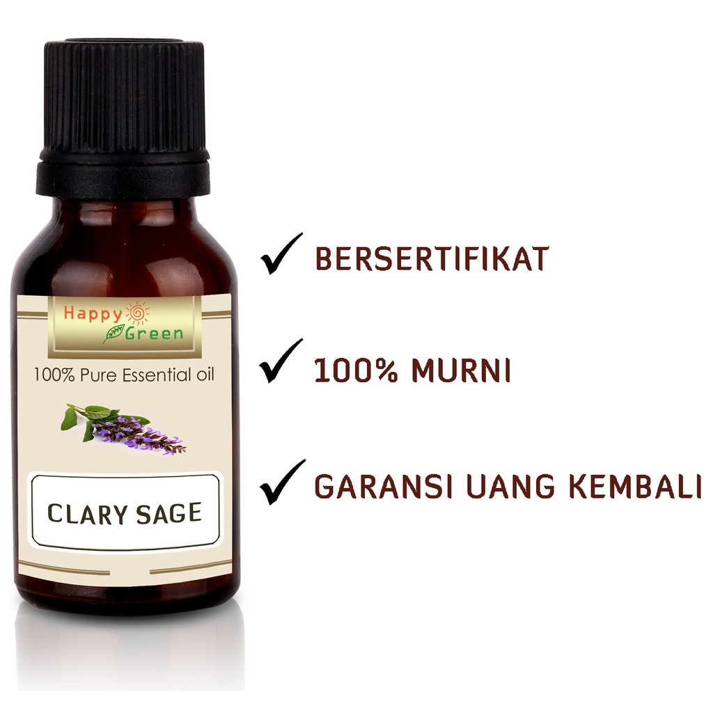 Happy Green Clary Sage Essential Oil - Minyak Atsiri Clary Sage