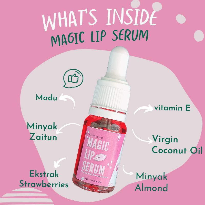 ‼️READY‼️Magic lips serum 10ml / Lips serum herbal / pelembab bibir