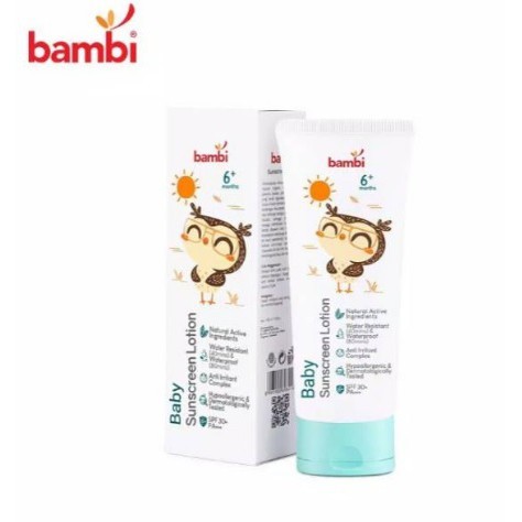 PERA521 BAMBI BABY SUNSCREEN LOTION SUNBLOCK BAYI 100ml spf 30 exp Juni 2025