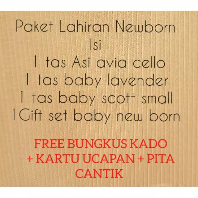 PAKET KADO LAHIRAN BK 02 sy17 S1