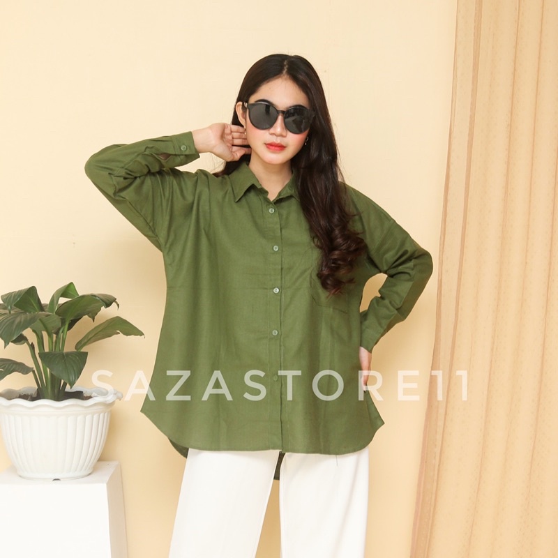 Kemeja Linen Oversized - Oversize Shirt