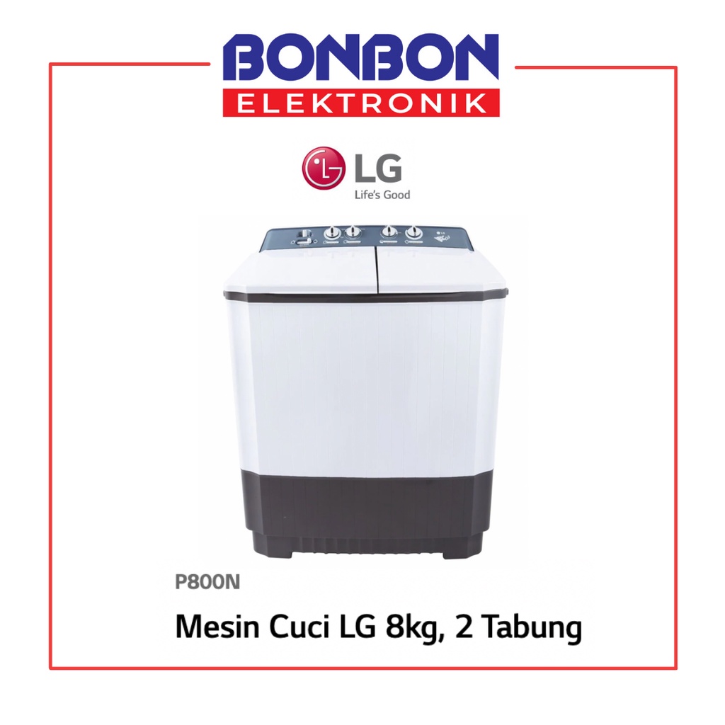 LG Mesin Cuci 2 Tabung 8KG P 8000N / P8000N / P 8000 N