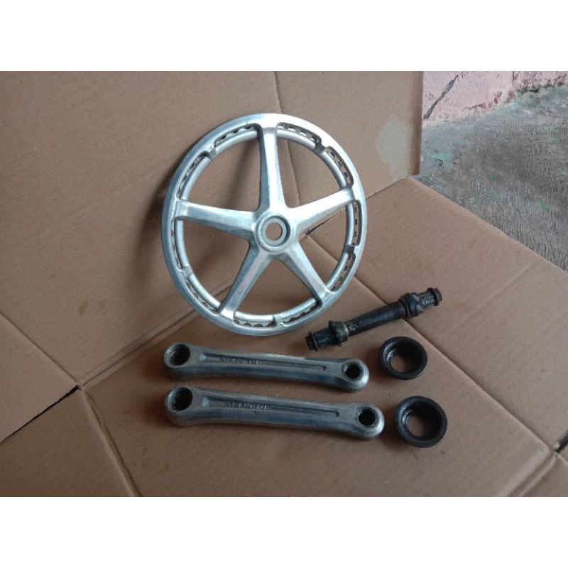 Crank Set Shimano Selecta Adamas Sepeda Balap Jadul Vintage Roadbike
