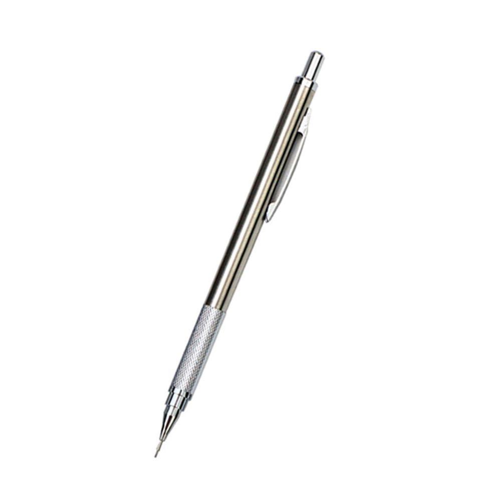 Quinton Alat Tulis Pensil Otomatis Gambar Sekolah Untuk Pelajar 0.5 /0.7 /0.9 /1.3 /2.0mm Pensil Mekanik Bahan Stainless Steel