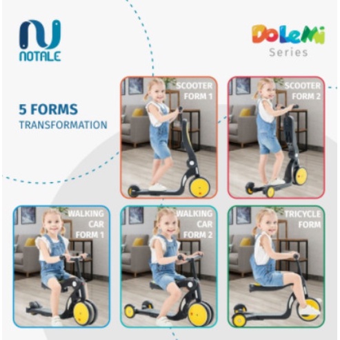 Notale Dolemi Series 5 in 1 Scooter Anak Sepeda Bebehoo Roda 3