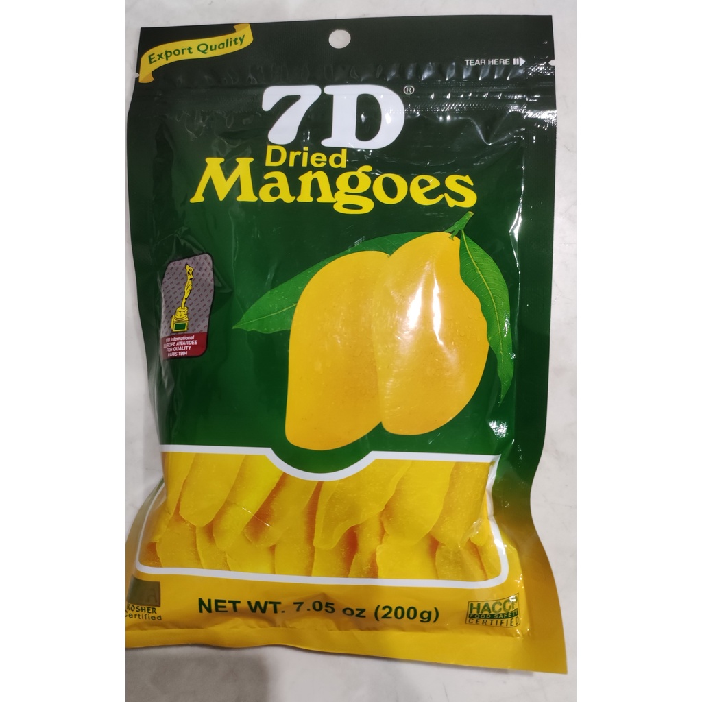 

7D Dried Mangoes 200Gr