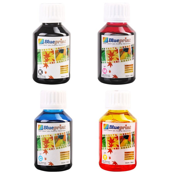 Blueprint Bulk Ink Tinta Botol 100 ml HP 4 Warna