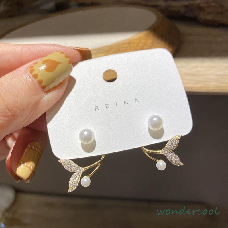 Anting Stud Trend Baru Fashion Liontin Sederhana Anting Wanita Populer Murah-Won