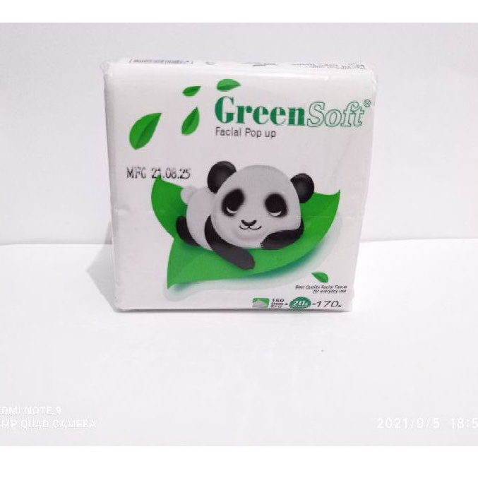 Tisu Green Soft Facial Pop Up