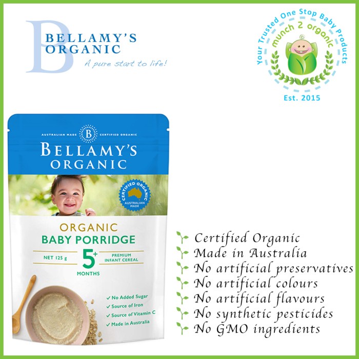 

ROMAN BELLAMY'S ORGANIC BABY PORRIDGE 5+