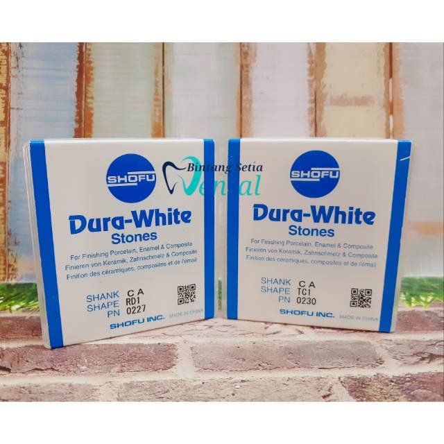 DURA WHITE STONE BUR SHOFU (BUR ARKANSAS LOW SPEED)